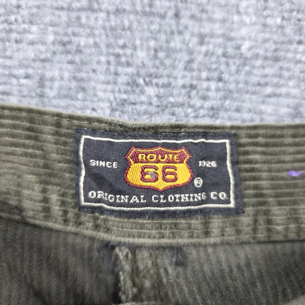 Route 66 Vintage 90s Corduroy Pants High Waist Olive 34x28 Gorpcore